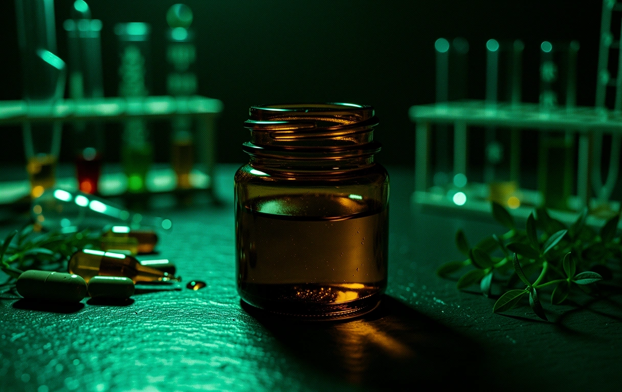 Anti-aging cream bottle